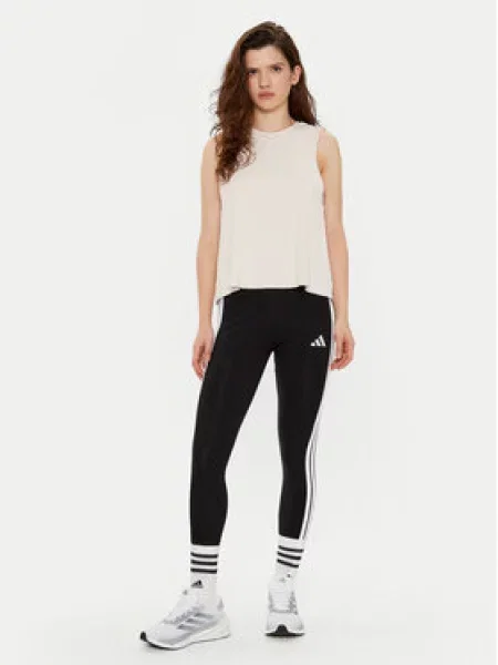 Pruhované punčocháče Adidas černé