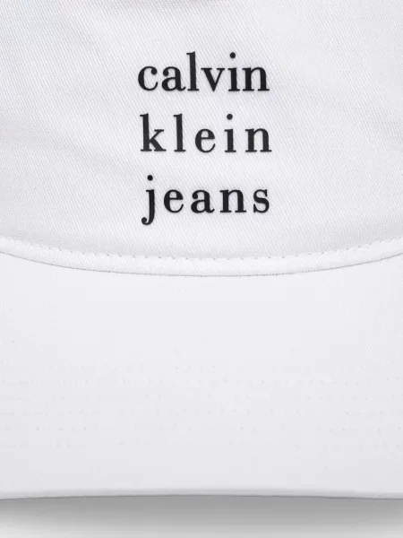 Calvin Klein Jeans baseballová čepice bílá