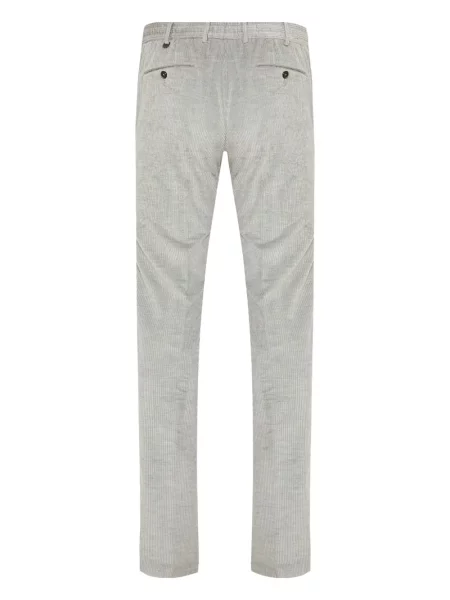 Pantaloni Pt Torino de catifea cord gri