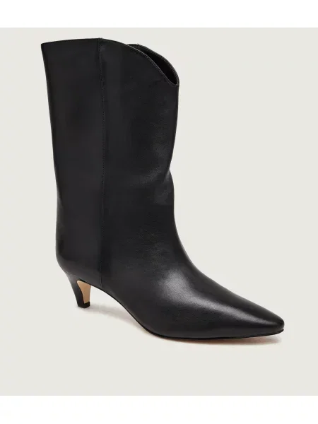 Michael Kors De piele cizme cowboy Daniela negru