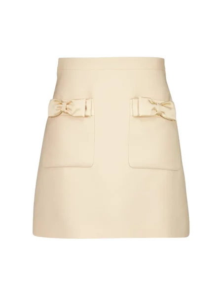 Mała mały spódnica mini Valentino Garavani wełniana różowa