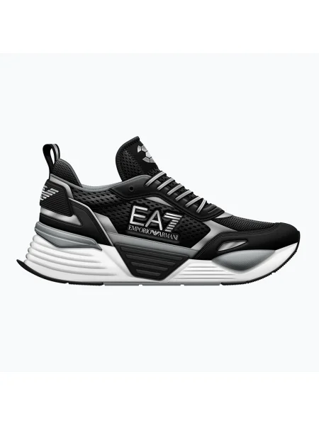 Emporio Armani Ace Runner Mesh черни/ сребърни обувки черно