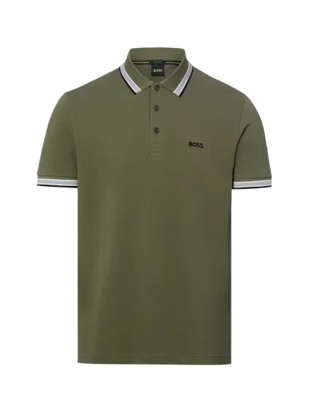 BOSS Polo Paddy Khaki zielona