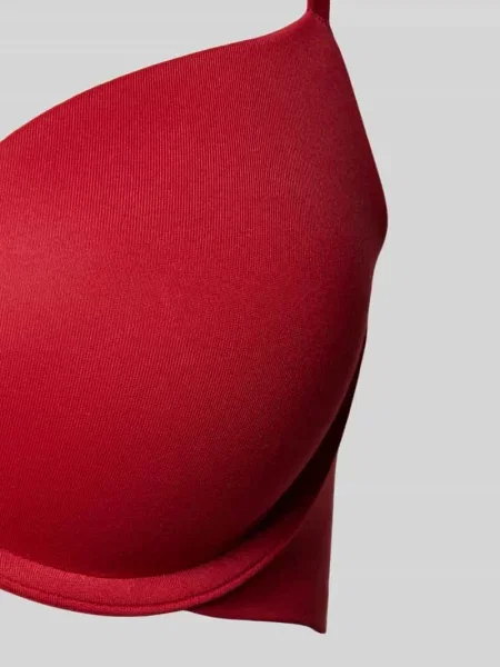 Calvin Klein Biustonosz na fiszbinach Kobiety Sztuczne włókno jednolity czerwony