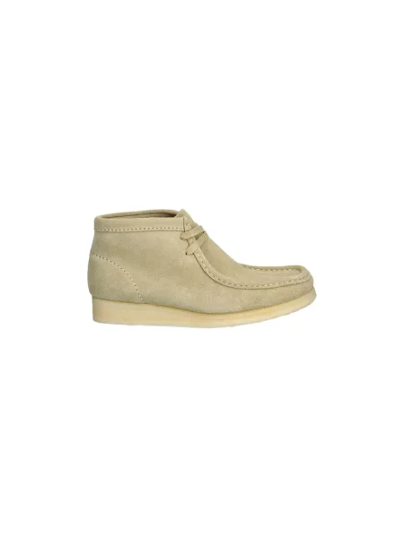 Botki Clarks zamszowe beżowe