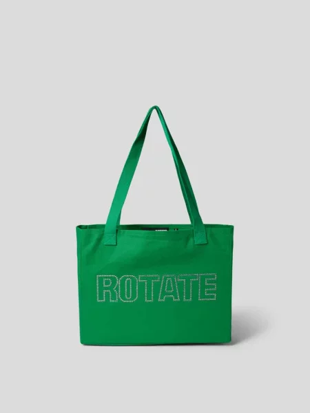 Torba shopper z aplikacją z metką Rotate zielona