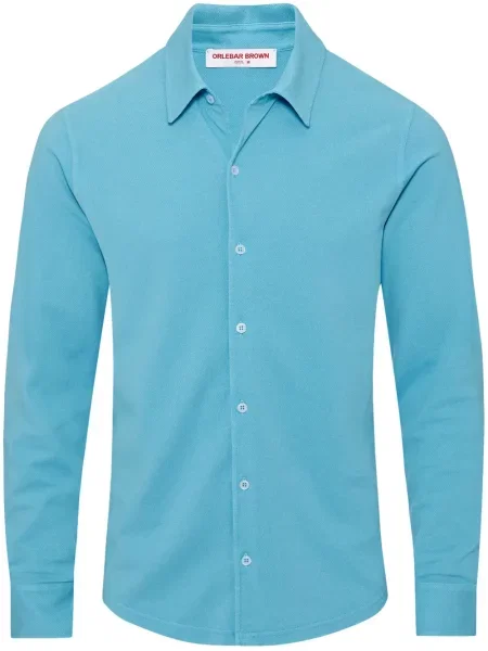 Риза Orlebar Brown синьо