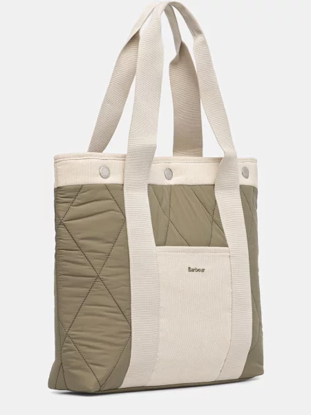 Geantă shopper Barbour verde