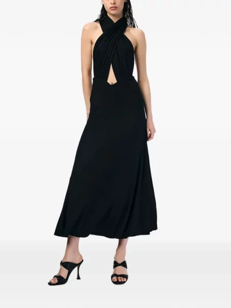 Rochie maxi Andra Andreescu cu spatele deschis negru
