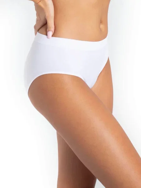 Бесшовные однотонные трусики FIGI_GATTA_BIKINI_QUEENIE білі