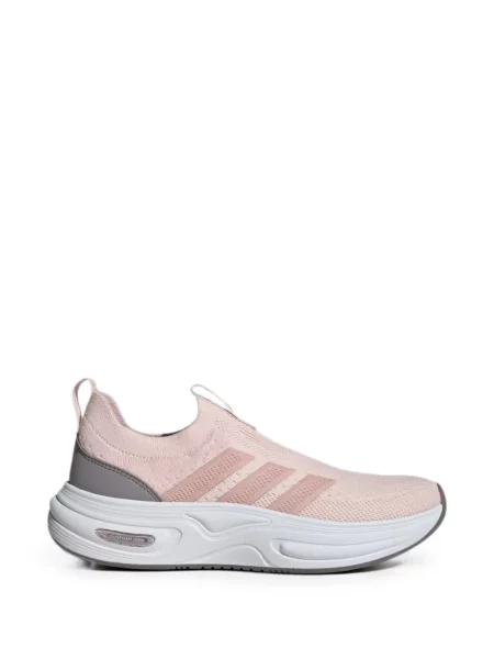 Ριγέ παντελόνι Adidas με κέντημα ροζ