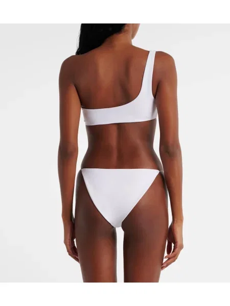 Bikini Jade Swim cu un umăr gol alb