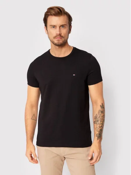 Tommy Hilfiger T-Shirt Core Stretch czarny