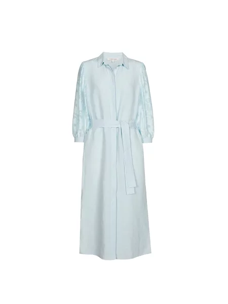 Sukienka koszulowa Marie Méro do kolan niebieska
