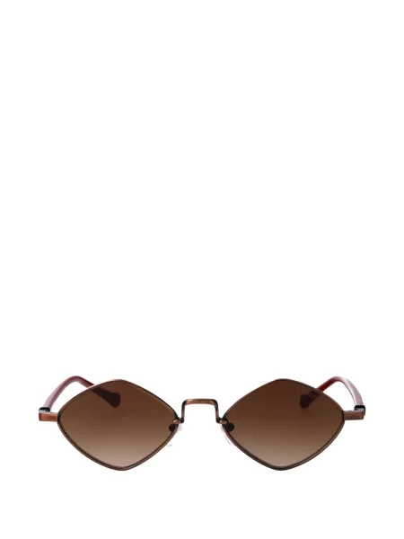 Ochelari de soare Emporio Armani cu imprimeu geometric maro