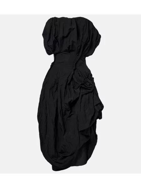 Rochie de cocktail Magda Butrym drapată negru