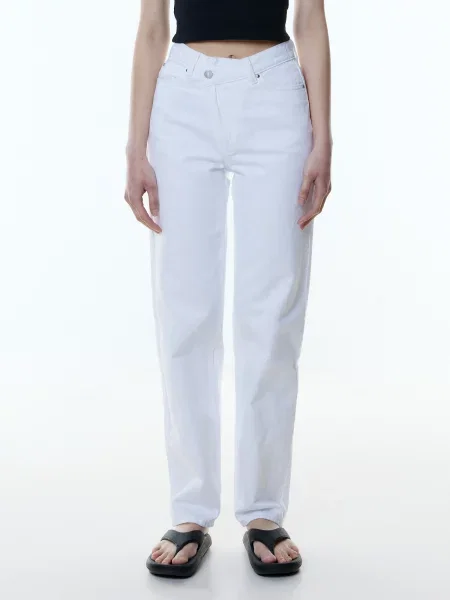 EDITED Jeans Lina' alb