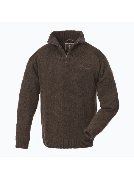 Мъжки пуловер Pinewood Hurricane brown mel кафяво