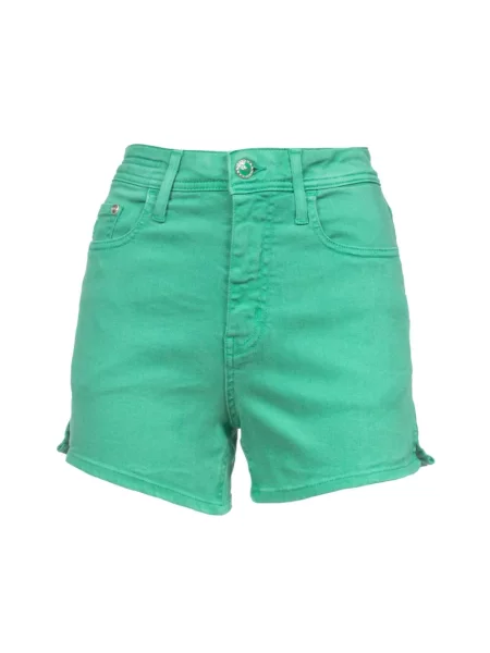 Krótkie szorty jeansowe Jacob Cohen zielone