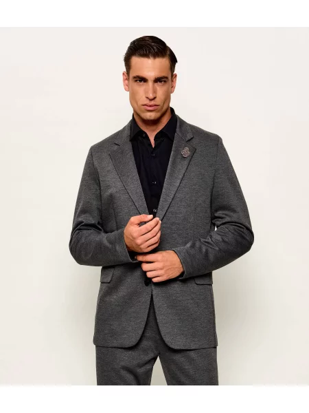HUGO Sacou | Extra slim fit cu adaos de lână gri