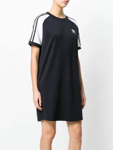 Rochie Adidas cu dungi de costum negru