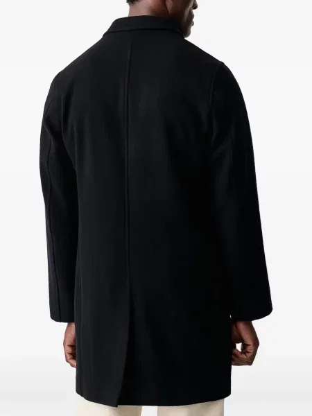 Vlněný kabát Barbour modrý