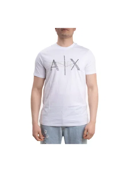 Tricou Eax alb