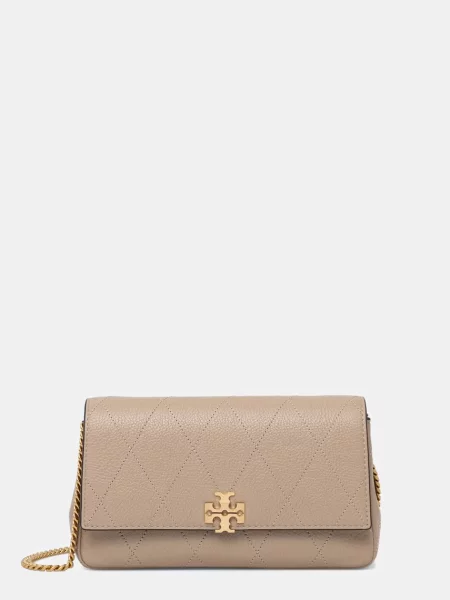 Tory Burch Torba Z Paskiem Charlie beige beżowa