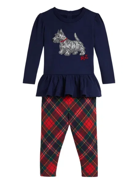 Spodnie dziecięce Polo Ralph Lauren niebieskie