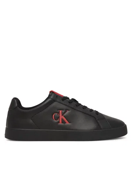 Calvin Klein Sneakersy 3 Cupsole Derby Pu Smo czarny