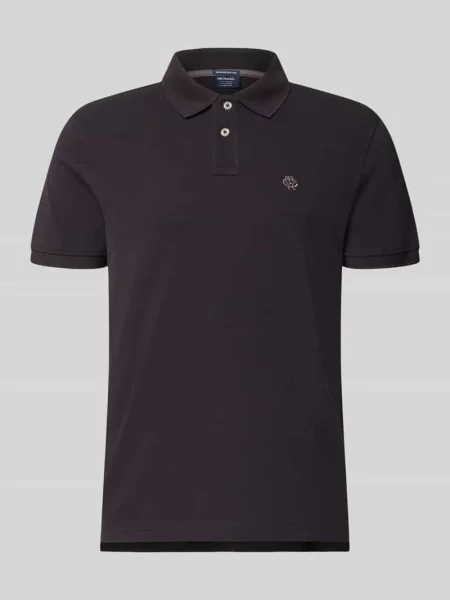 Koszulka polo o kroju regular fit z wyhaftowanym logo Mcneal czarna