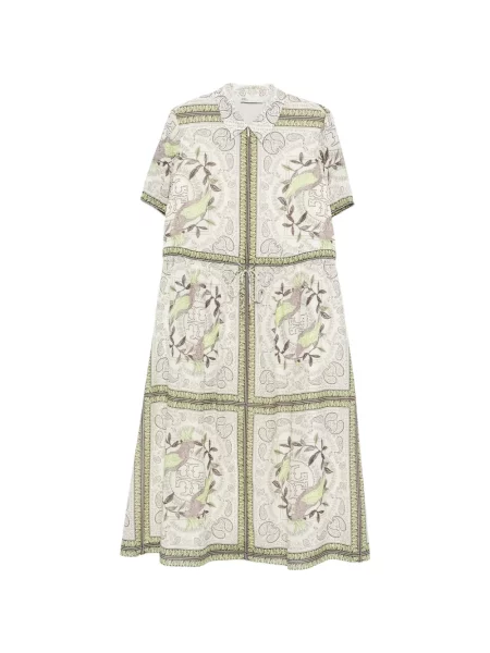 Rochie midi Tory Burch cu model paisley până la genunchi de costum