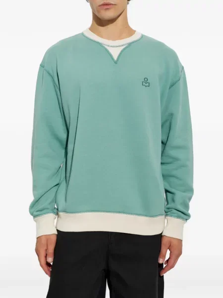 Hanorac Marant cu broderie verde