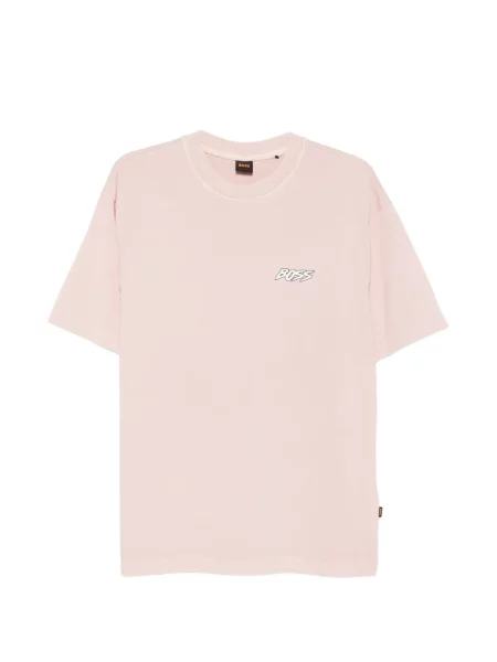 Tricou Boss cu imagine roz