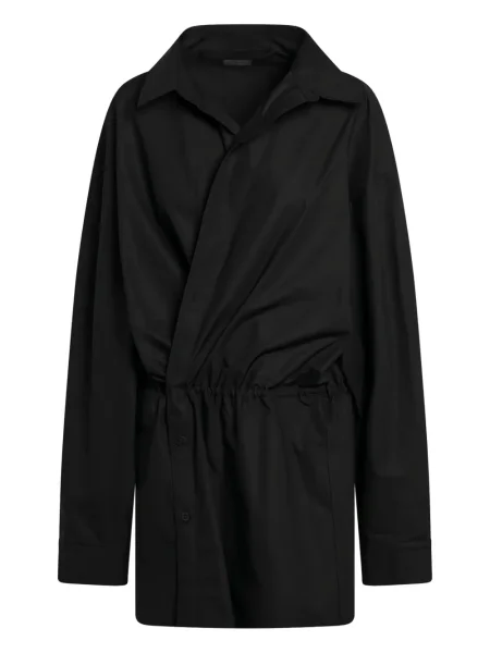 Rochie tip cămașă Balenciaga negru