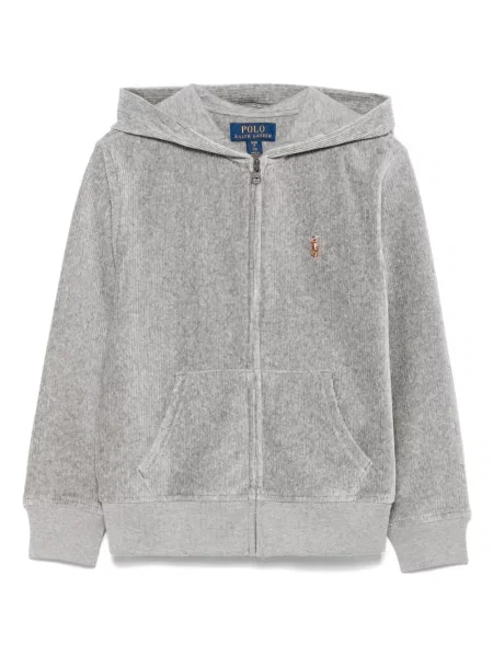 Bluza z kapturem dziecięca Polo Ralph Lauren szara