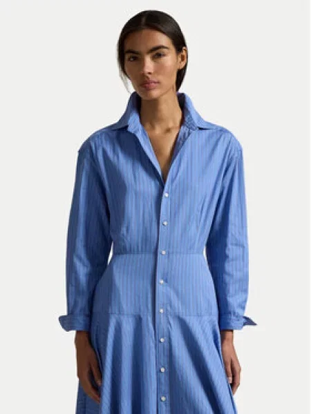 Polo Ralph Lauren Košulja haljina nebesko plava / trešnja crvena