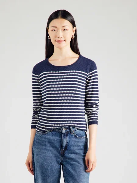 VERO MODA Pulover VMCARE albastru alb