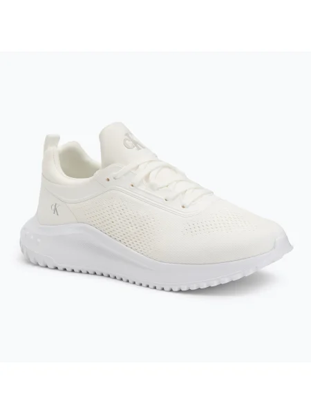 Calvin Klein дамски обувки Eva Runner Sock Mg Tech Mix triple bright white бяло