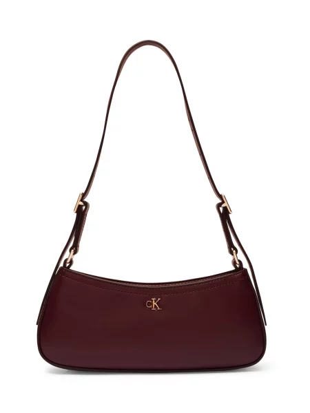 Calvin Klein Geantă Ck Small Shoulder Bag Vișiniu roșu