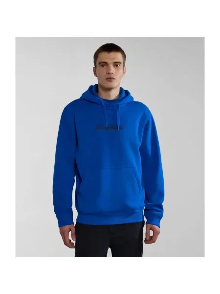 Bluza z kapturem Napapijri Box niebieska