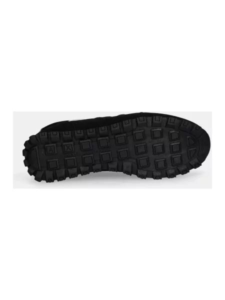 Sneakersy Armani Exchange skórzane czarne