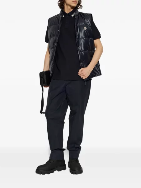 Gulerat tricou polo Moncler albastru