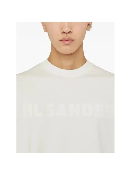 Koszulka Jil Sander z logo biała