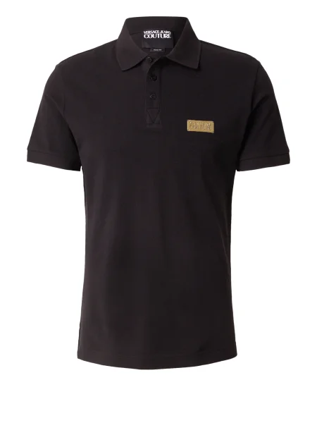 Polo majica Versace Jeans Couture črna