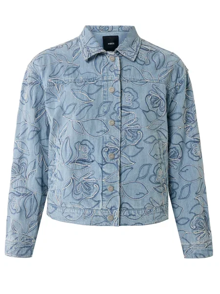MEXX Geacă de primăvară-toamnă albastru denim / albastru închis alb