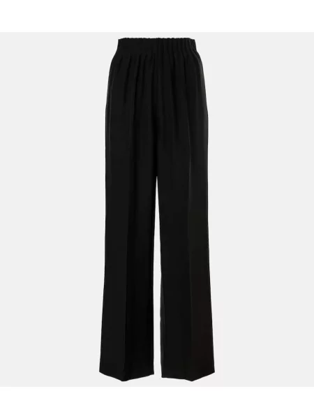 Jedwabne spodnie Fforme czarne