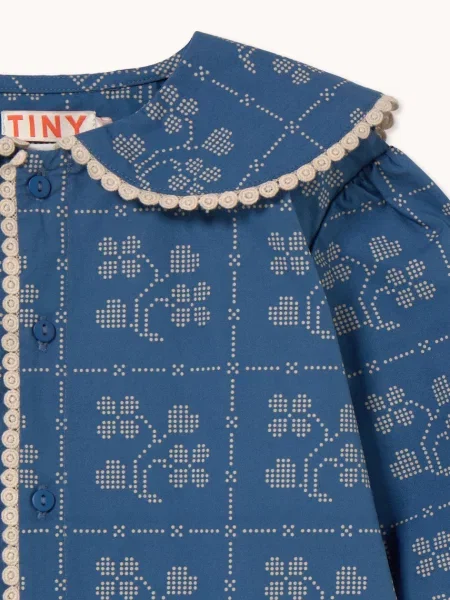 Tinycottons блузка дитяча DOTS FLOWERS BLOUSE