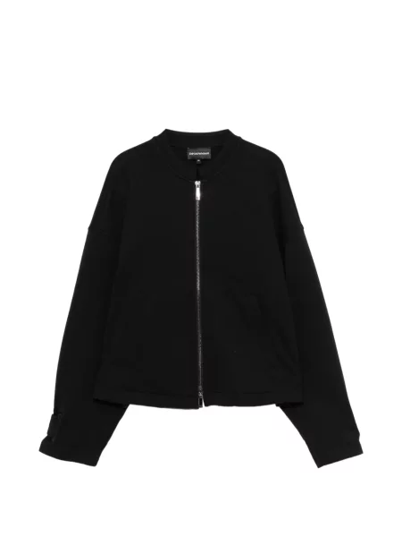 Geacă Emporio Armani din jerseu negru