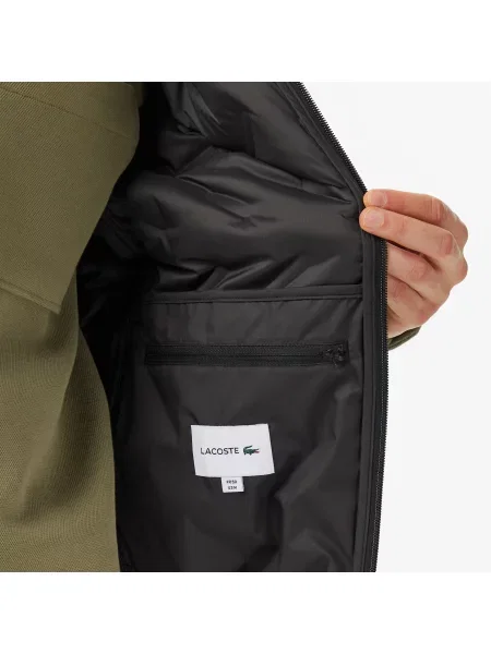 Lacoste Kamizelka Ze Stójką Pikowana Regular Fit czarna